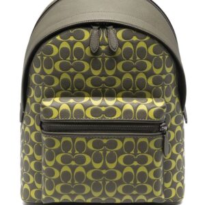 Coach Charter leather monogram backpack