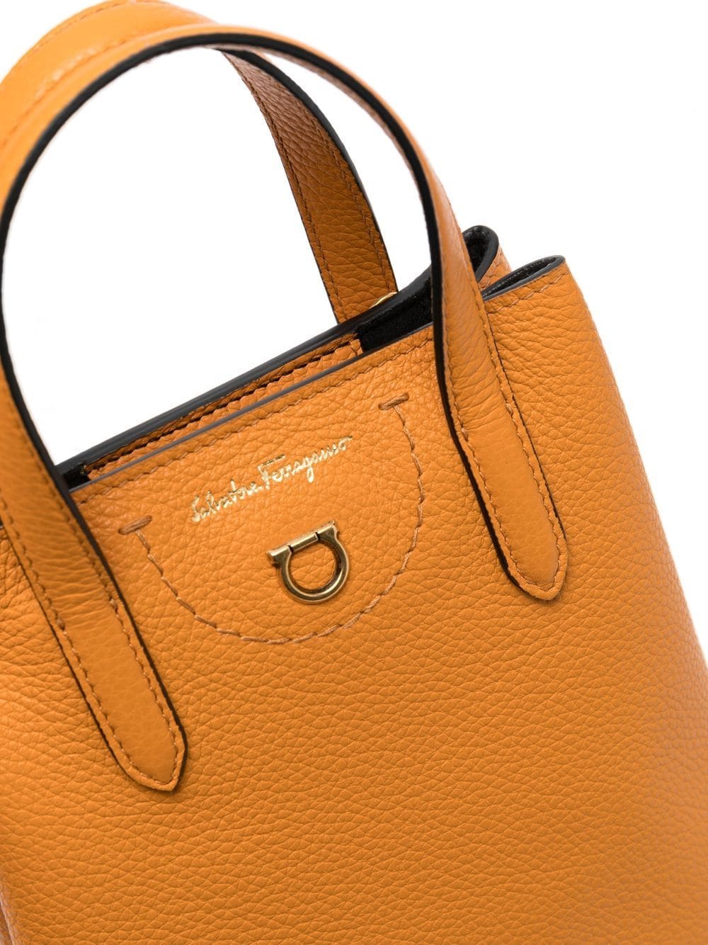 Ferragamo mini Gancini leather tote bag - Image 3