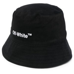 Off-White Helvetica logo-print bucket hat