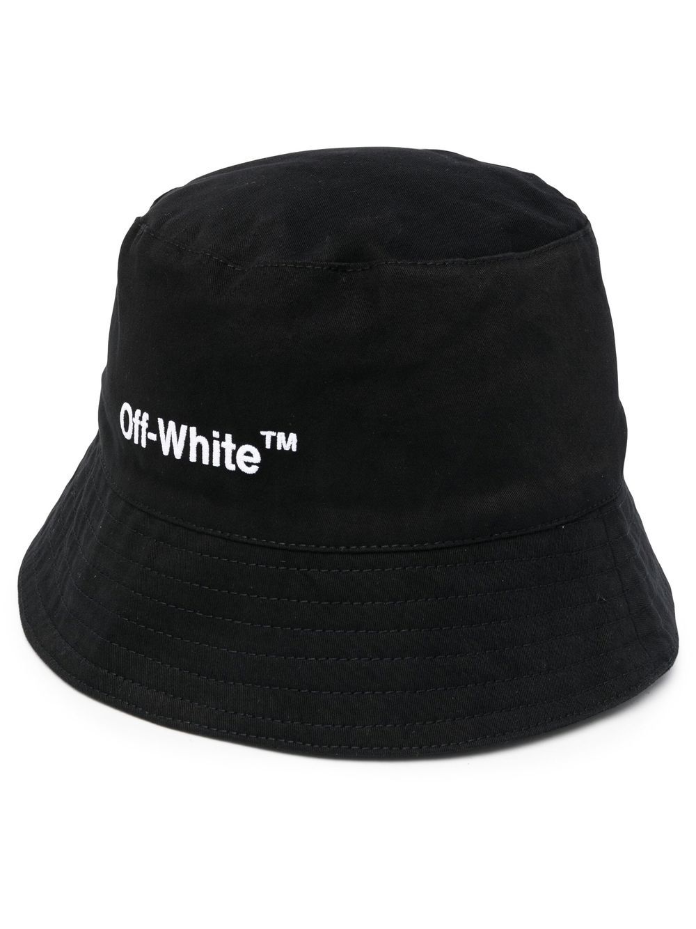 Off-White Helvetica logo-print bucket hat
