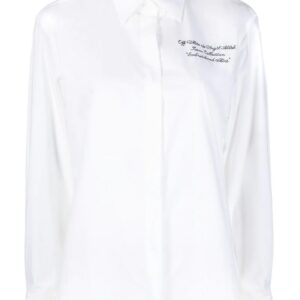 Off-White  logo-embroidered shirt