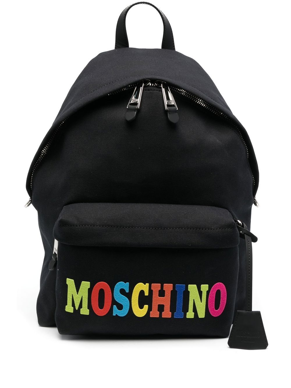 Moschino logo zipped backpack
