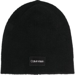 Calvin Klein logo-patch beanie