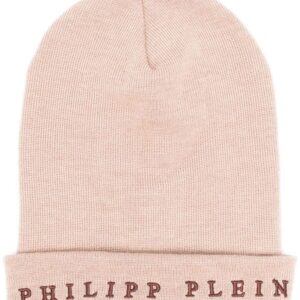 Philipp Plein logo-embroidered beanie