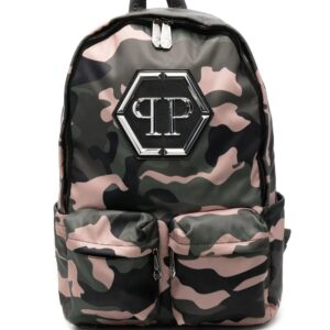 Phillip plein Hexagon camouflage-print backpack