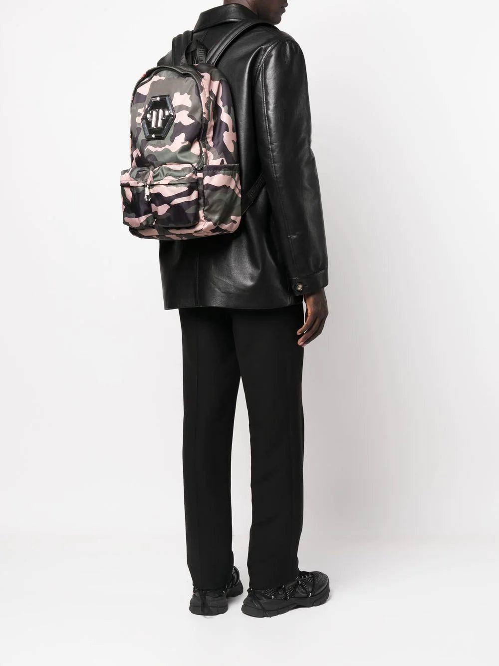 Phillip plein Hexagon camouflage-print backpack - Image 2