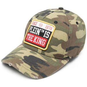 Philipp Plein camouflage-print logo-patch cap
