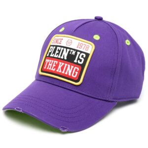 Philipp Plein logo-patch distressed cap