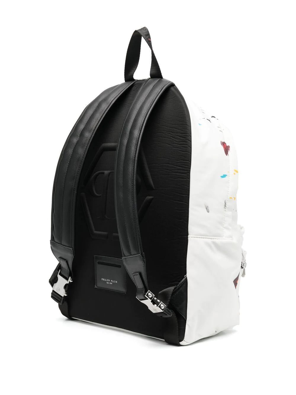 Phillip plein paint-splatter print logo backpack - Image 3
