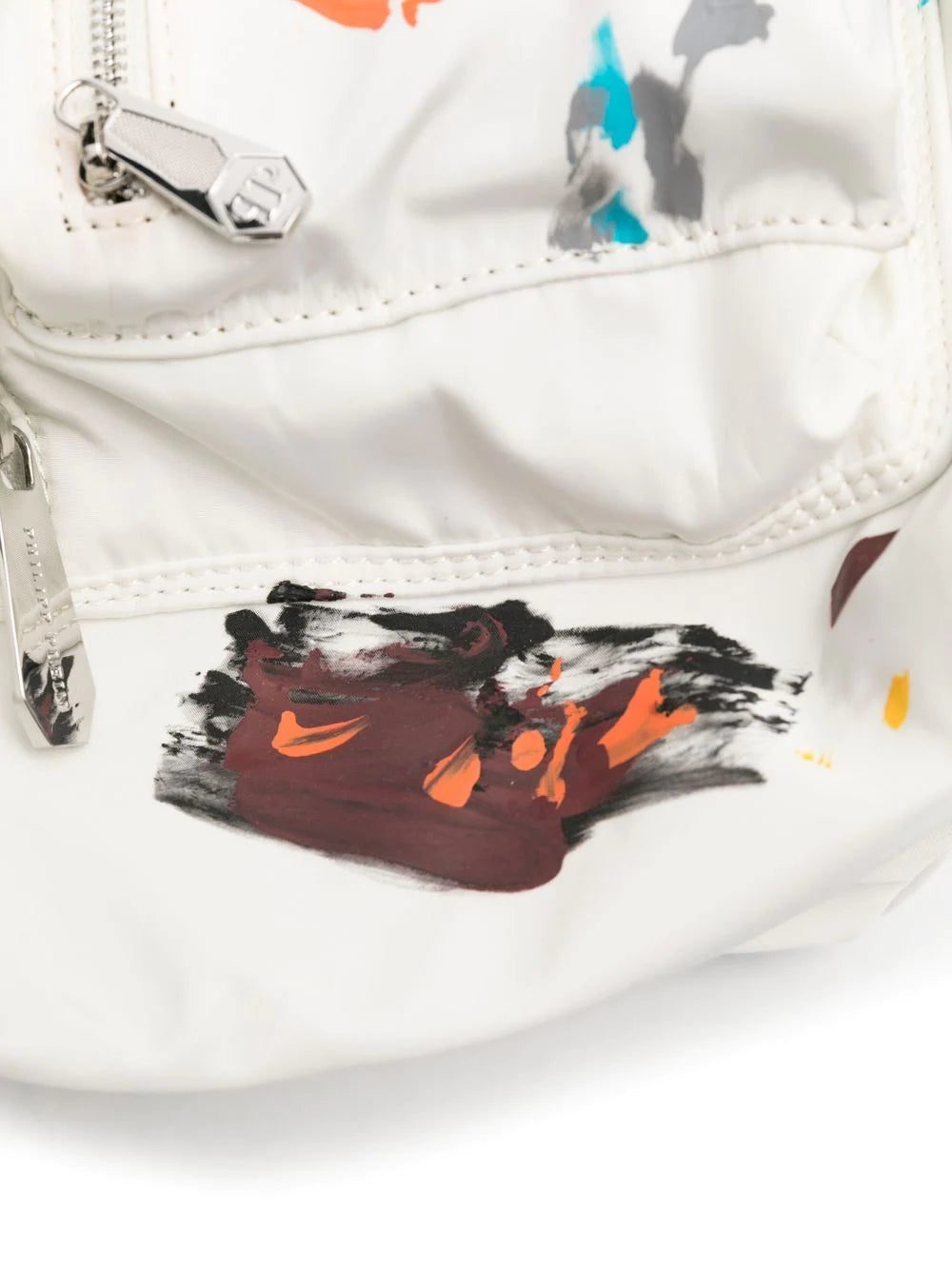 Phillip plein paint-splatter print logo backpack - Image 4
