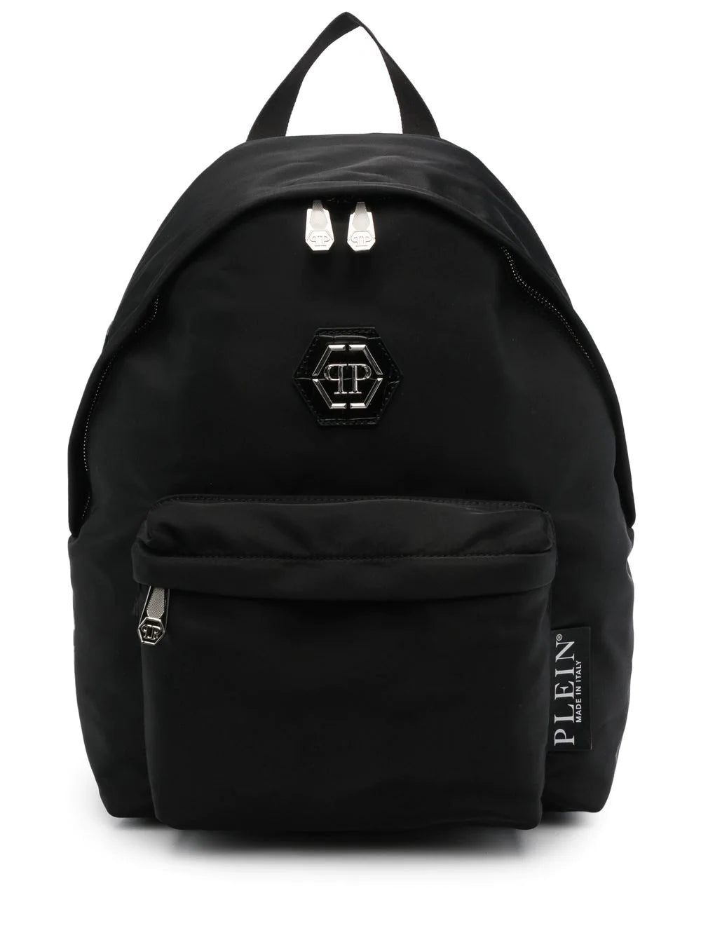 Phillip plein logo-plaque zip-up backpack
