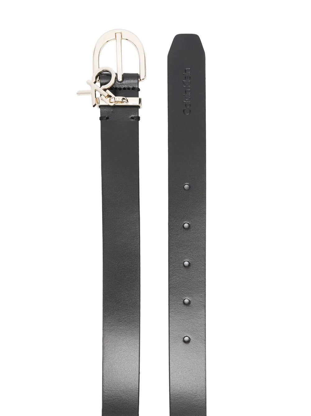 Calvin Klein logo-plaque leather belt - Image 2