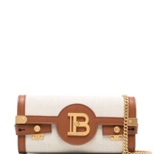 Balmain B-Buzz 23 canvas clutch bag