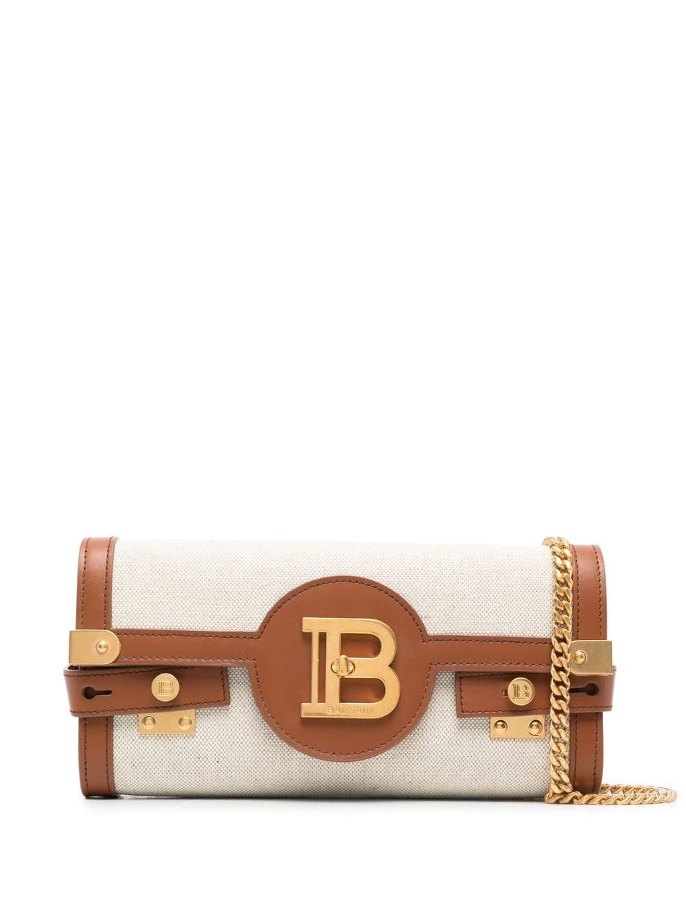Balmain B-Buzz 23 canvas clutch bag