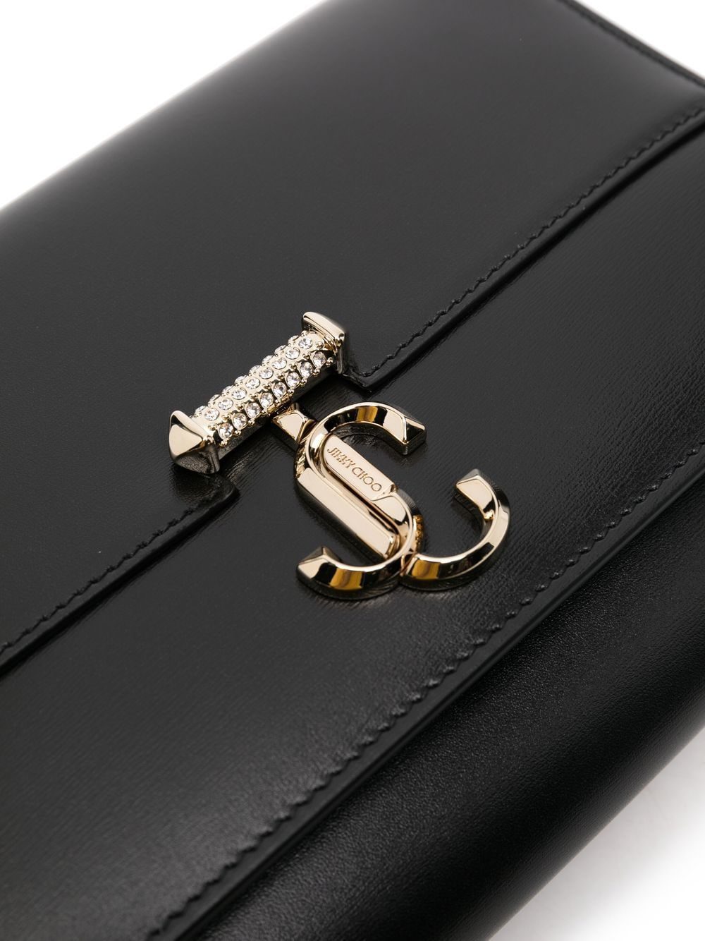 Jimmy choo Varenne leather clutch bag - Image 3