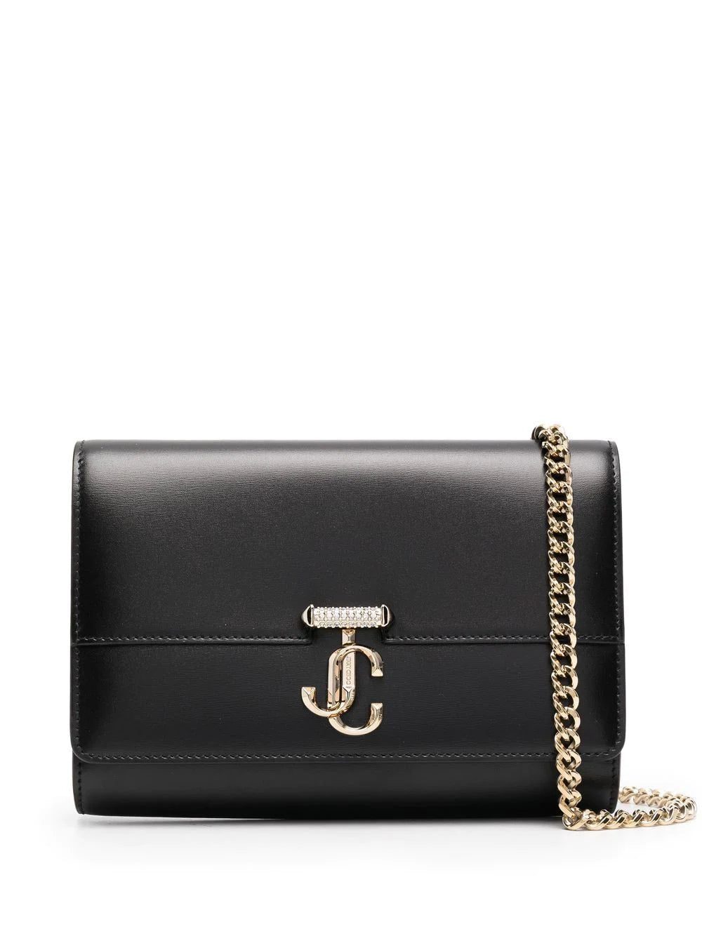 Jimmy Choo Varenne leather clutch bag