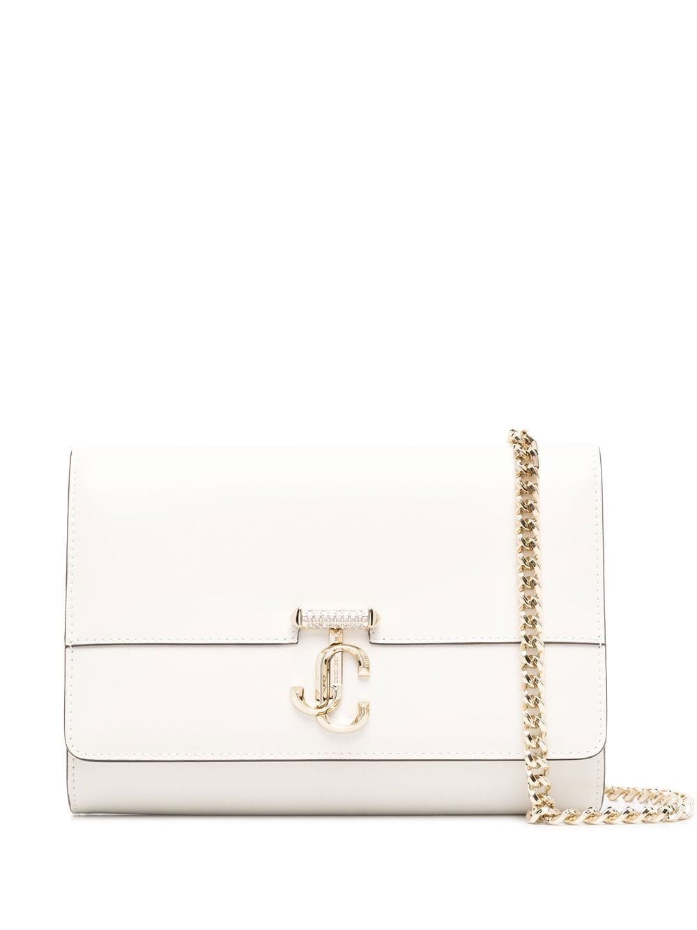 Jimmy Choo Avenue leather clutch