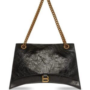 Balenciaga  logo-plaque leather shoulder bag