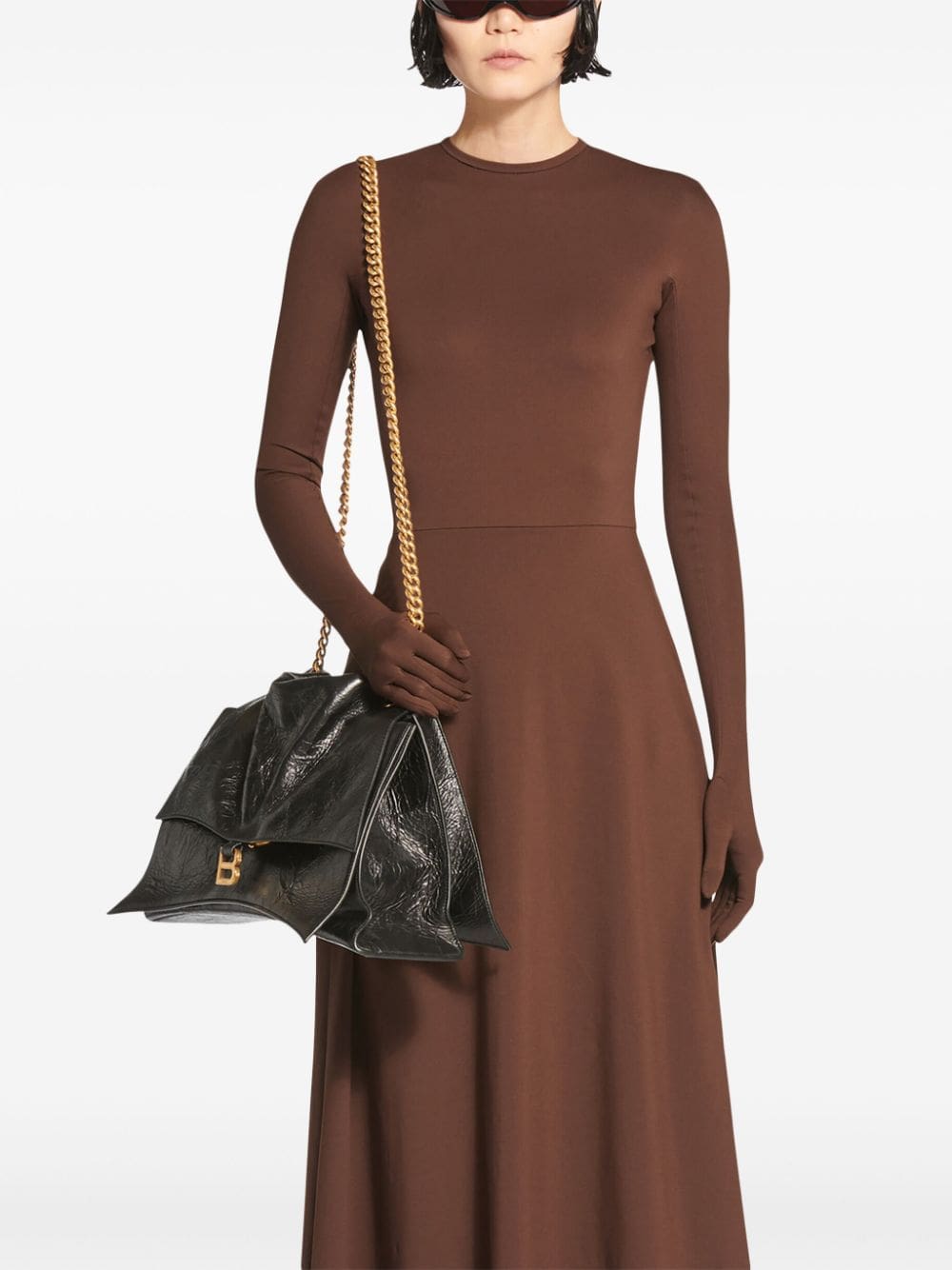 Balenciaga large Crush leather shoulder bag - Image 2