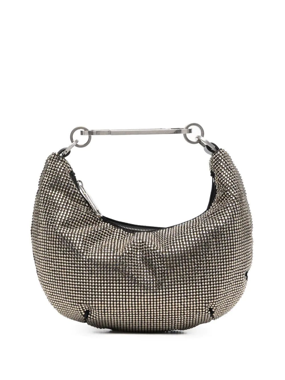 Off-white Paperclip crystal-embellished shoulder bag