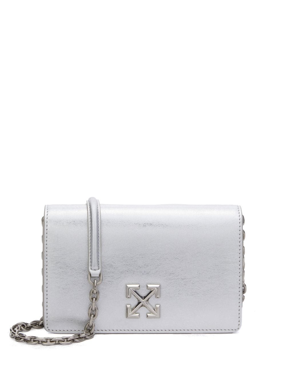 Off-white Jitney 0.5 metallic crossbody bag