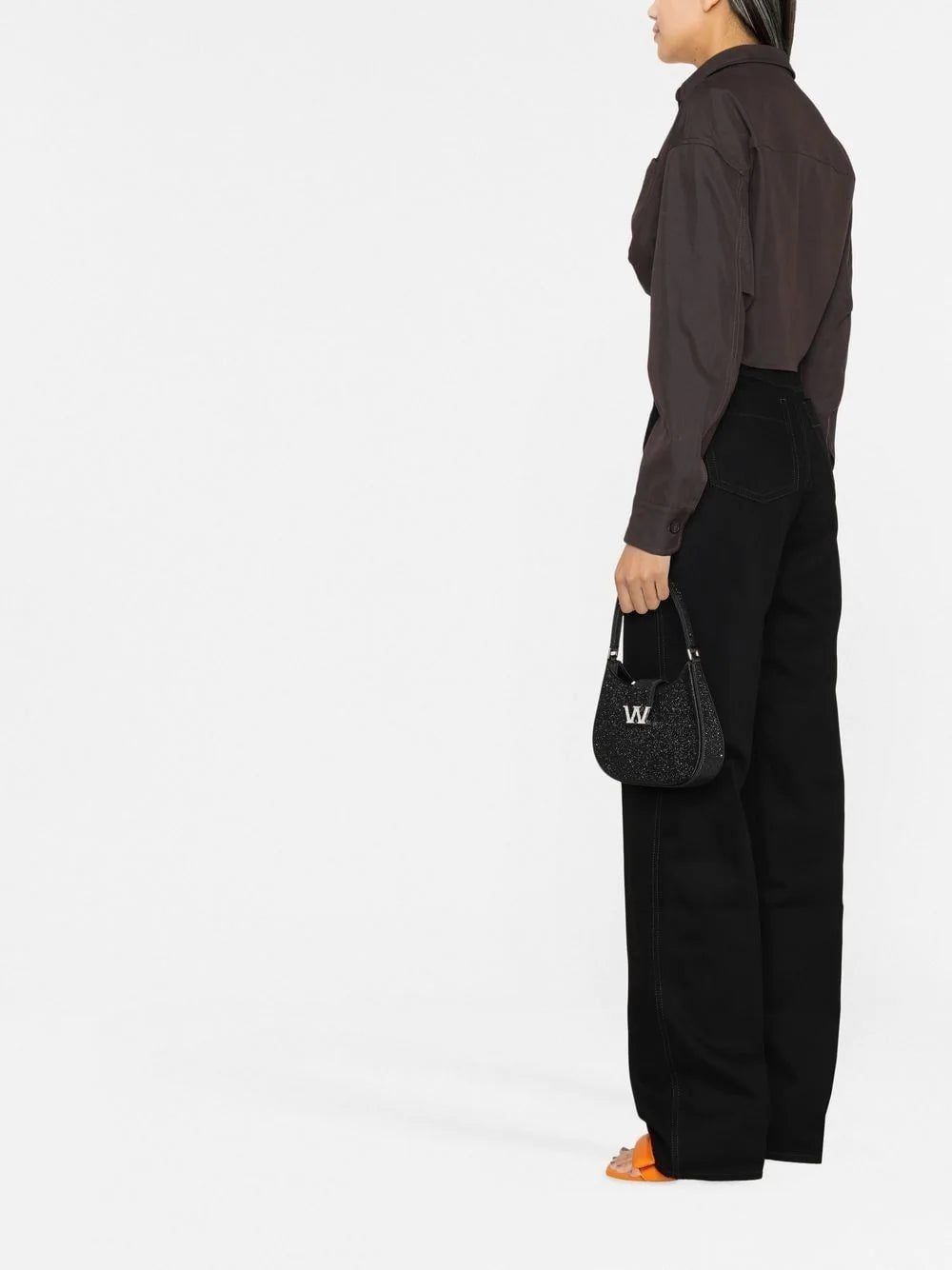 Off-White cropped long-sleeve shirt - Image 3