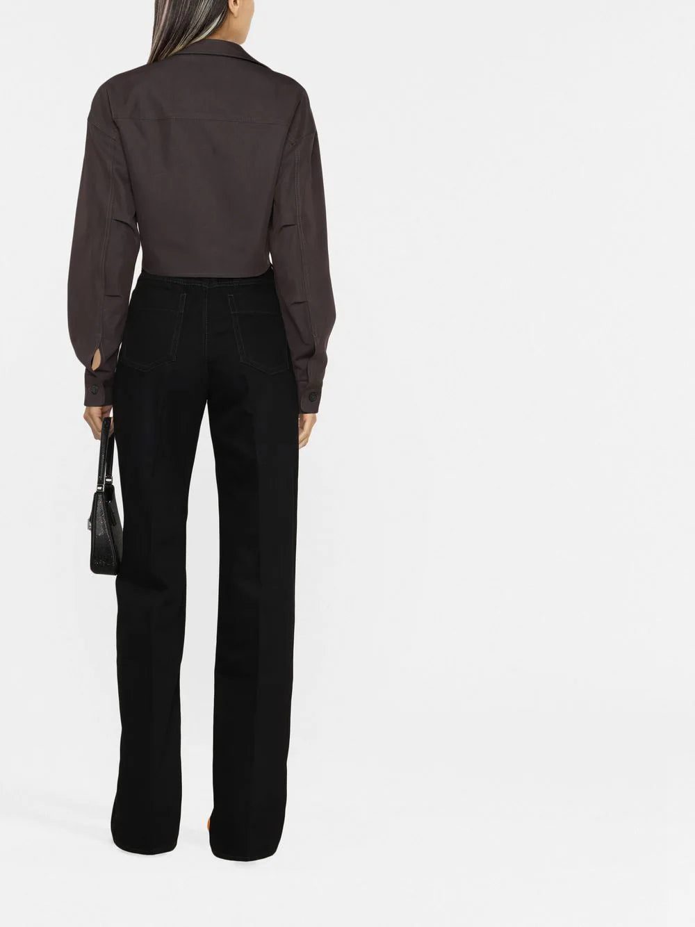 Off-White cropped long-sleeve shirt - Image 4