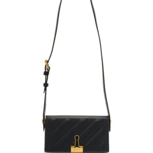 Off-white Diag-stripe leather shoulder bag
