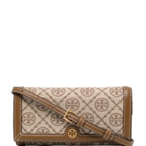 Tory Burch all-over monogram-pattern clutch bag