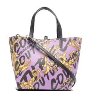 Versace logo-print tote bag