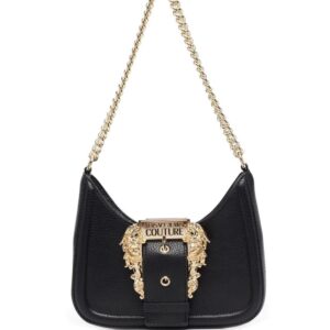 Versace logo-buckle shoulder bag