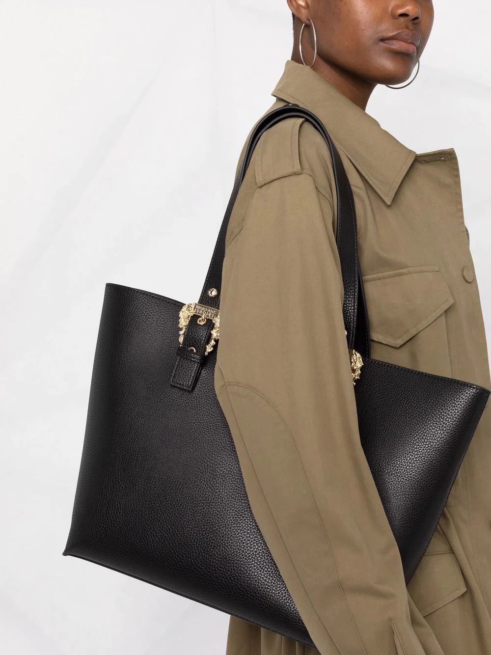 Versace Jeans Couture logo-buckle tote bag - Image 2