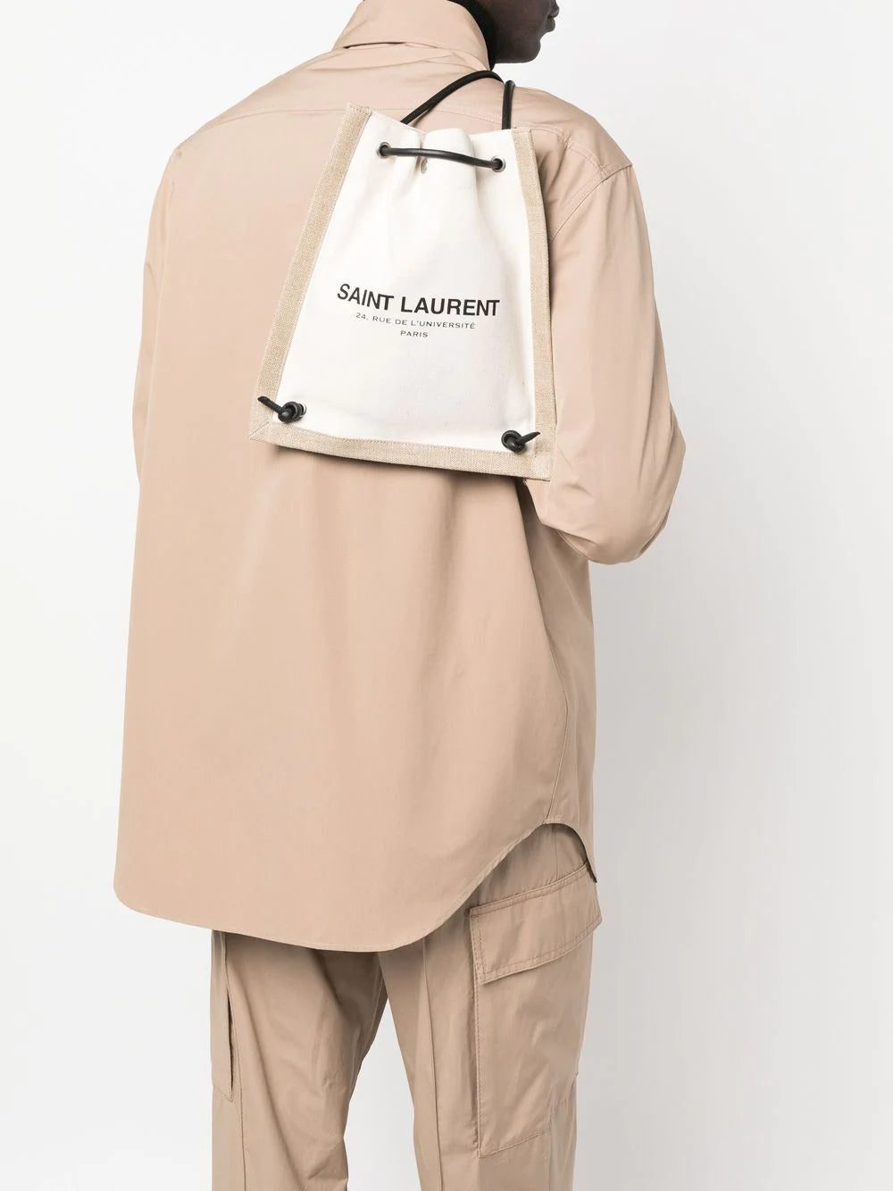 Saint Laurent canvas drawstring backpack - Image 2