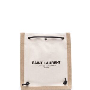 Saint Laurent canvas drawstring backpack