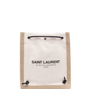 Saint Laurent canvas drawstring backpack