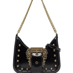 Versace logo-buckle shoulder bag