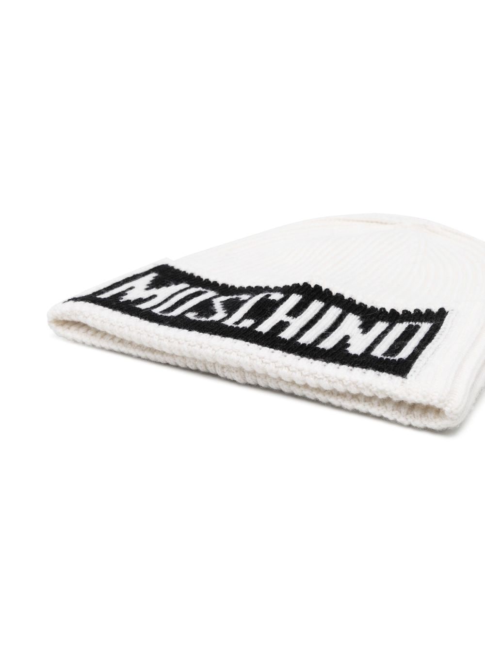 Moschino intarsia-logo knit beanie - Image 2