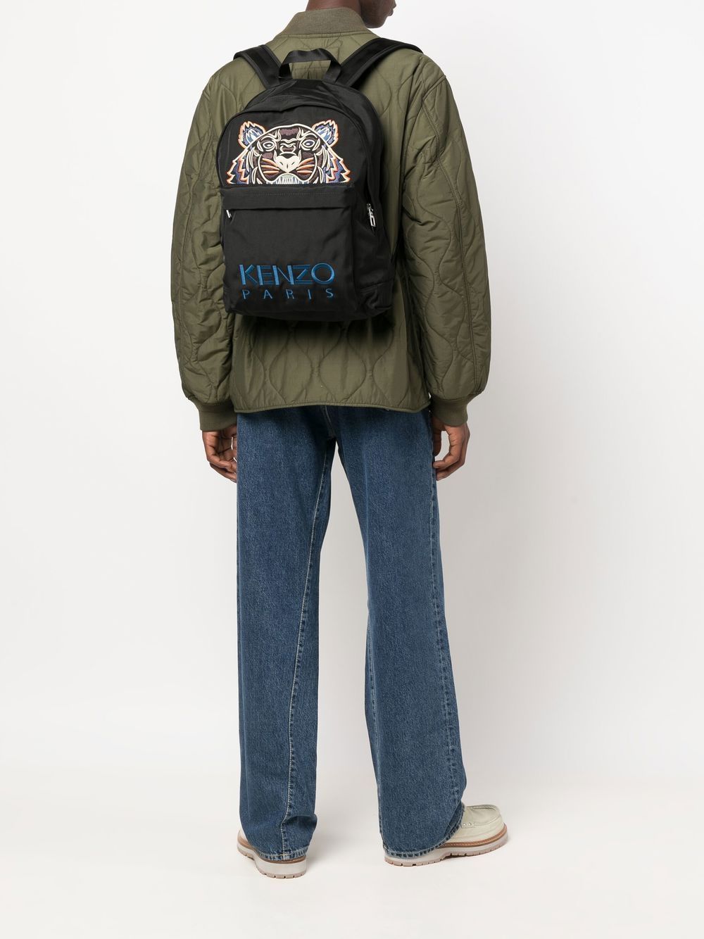 Kenzo Tiger-embroidered zip-around backpack - Image 2