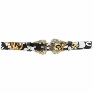 Versace Jeans Couture baroque-print logo belt