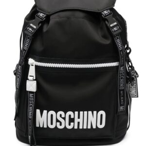 Moschino logo-print zip-up backpack
