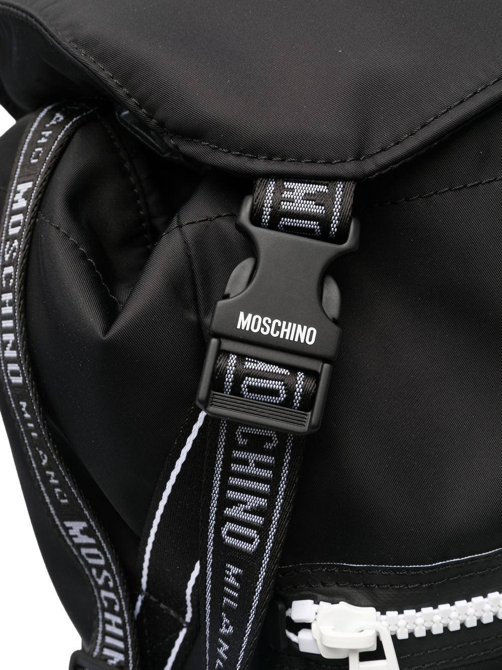 Moschino logo-print zip-up backpack - Image 4