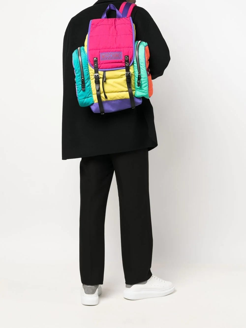 Moschino quilted colour-block backpack - Image 2