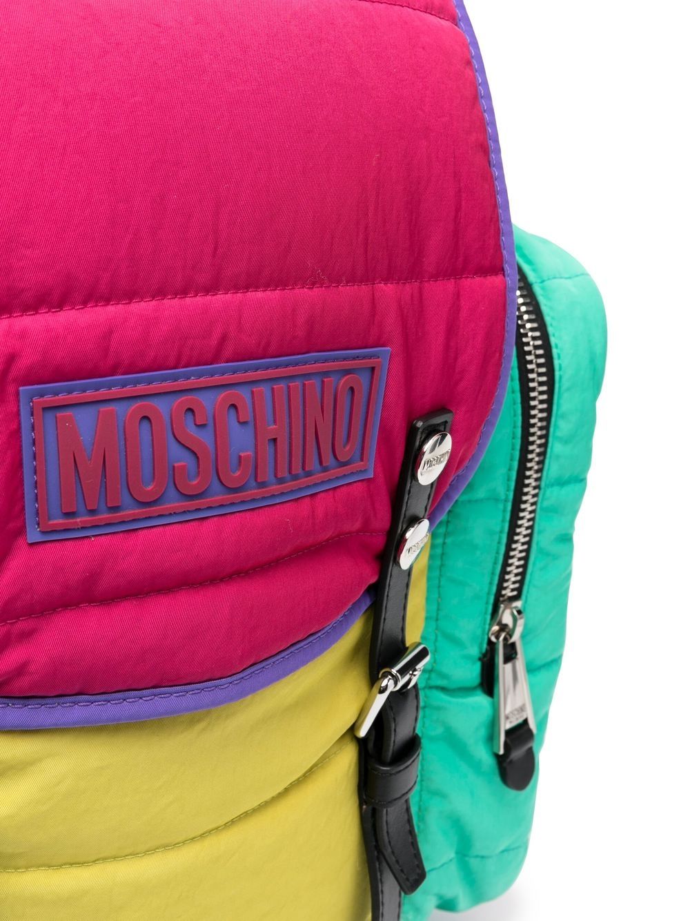Moschino quilted colour-block backpack - Image 4
