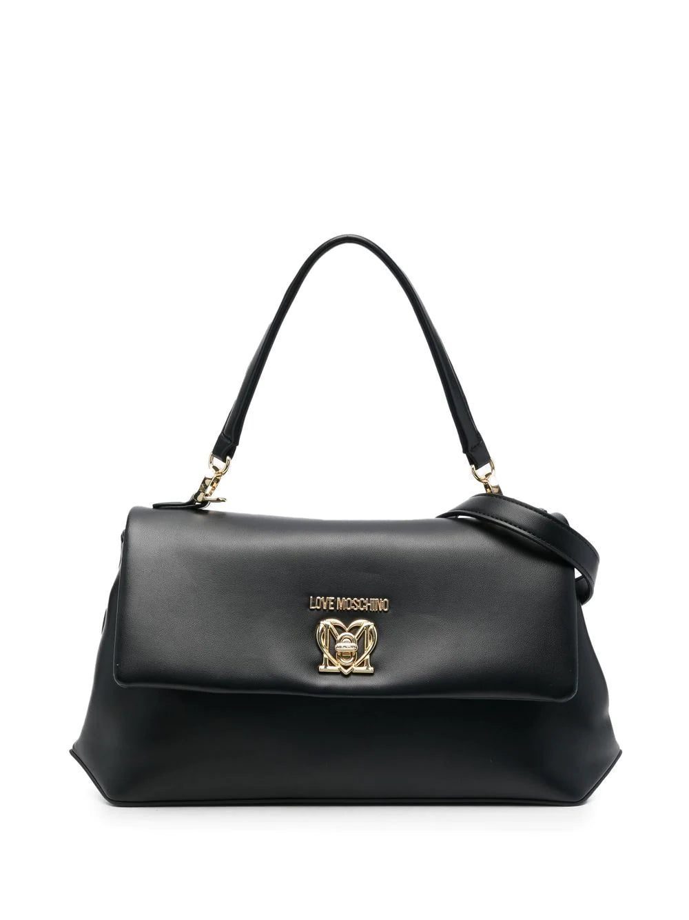 Moschino logo-plaque shoulder bag