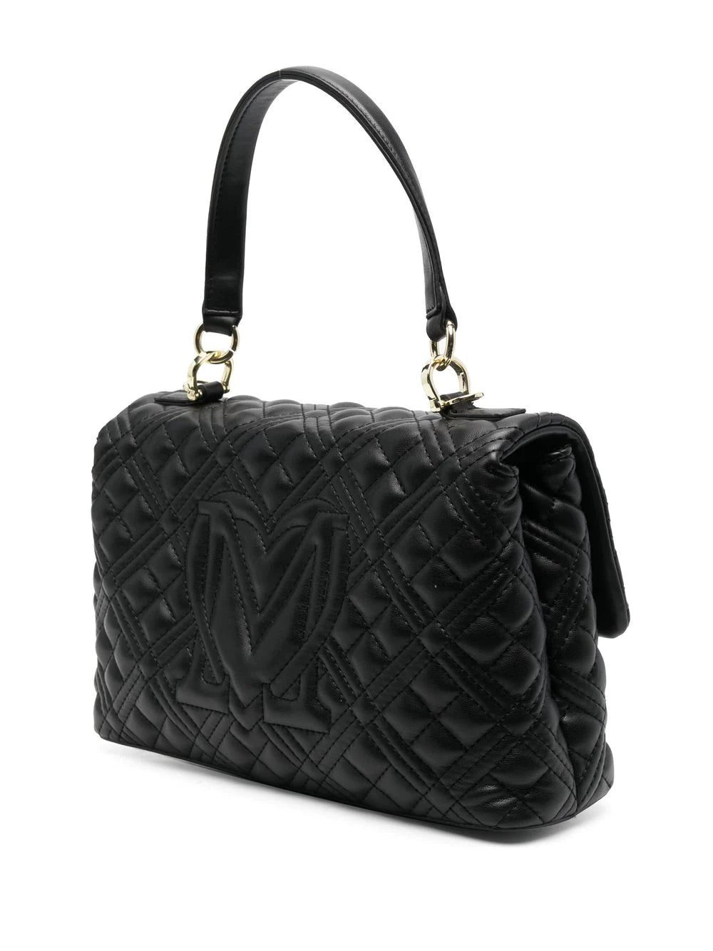 Moschino logo-plaque quilted tote bag - Image 3