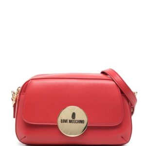 Love Moschino logo-plaque satchel bag