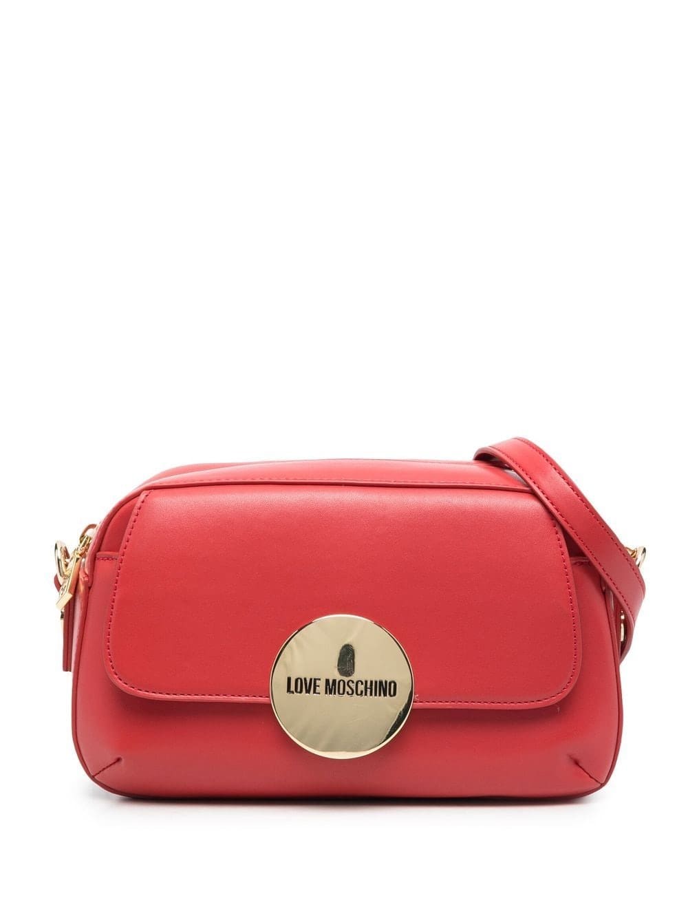 Love Moschino logo-plaque satchel bag
