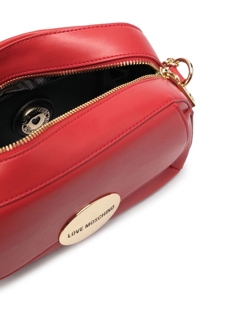 Love Moschino logo-plaque satchel bag - Image 5