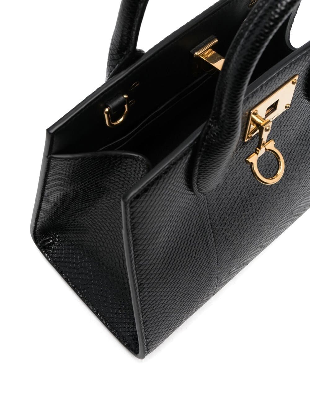 Ferragamo snakeskin-effect leather tote - Image 5
