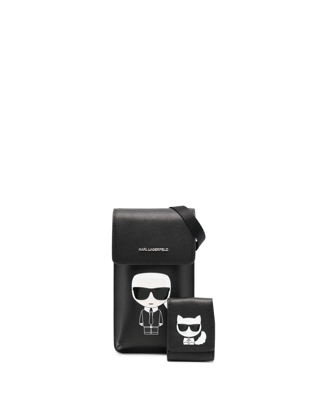 Karl Lagerfeld logo-patch shoulder bag